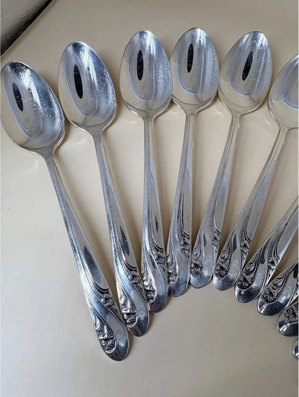 12 Holmes Edwards Silverplate Teaspoons 1 Dozen Vintage 1937 Spoon Lot